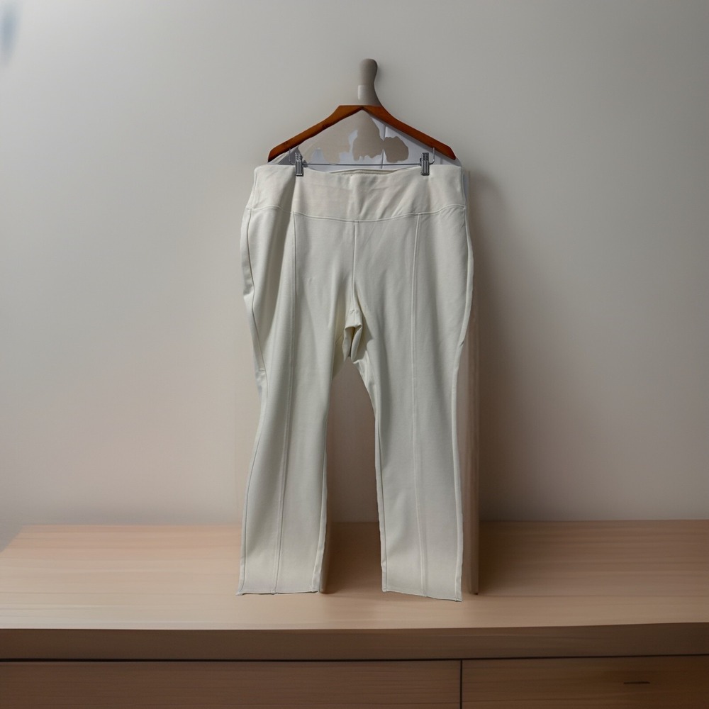 Sabrina Lauren New York Perfect Fit Ultra Soft Stretch Leggings‎ Size 3X Cream